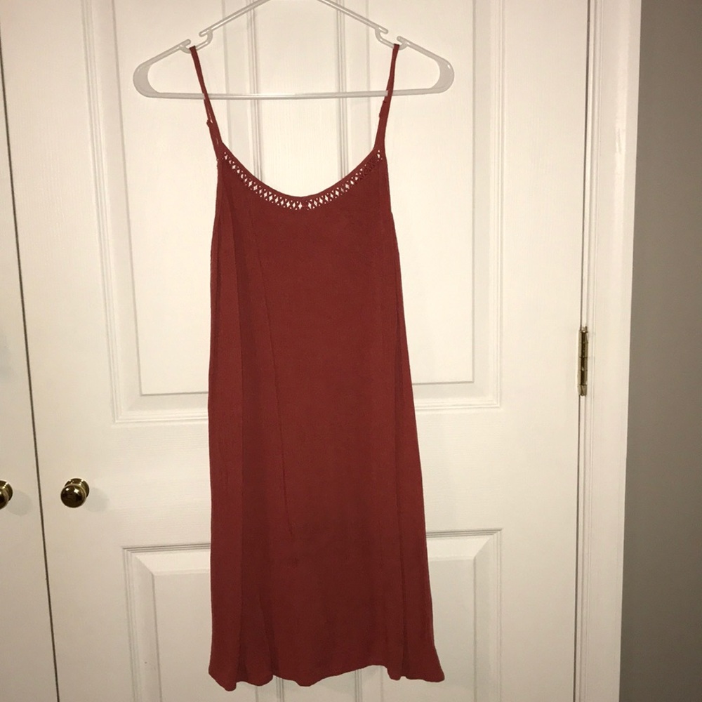 a pink sundress